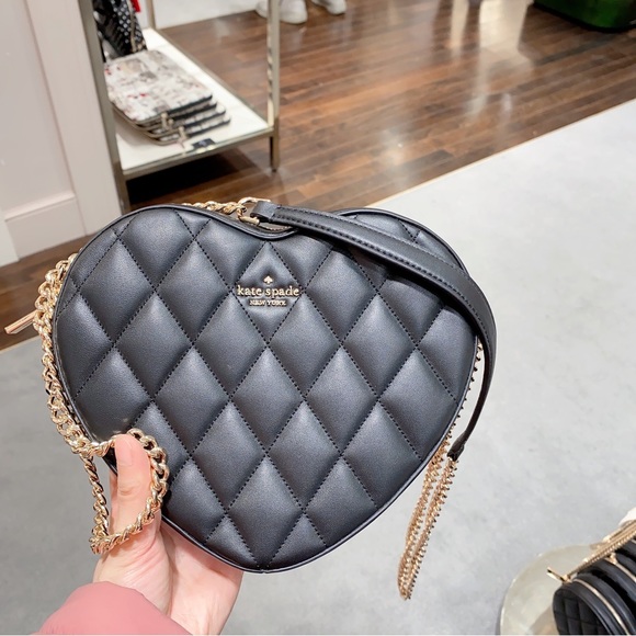 Kate spade Love Quilted Heart Crossbody Purse - Picture 5 of 9